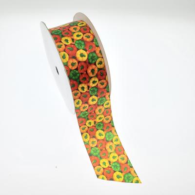 China Single Face Polyester Multi Color Decorative Woven Plain Satin Digital Printing Ribbon for sale