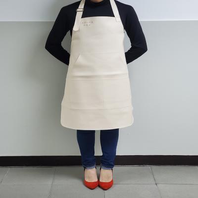 China New Style Shop Restaurant Style Bib Leatherette Logo Apron Embroidery Cleaning for sale