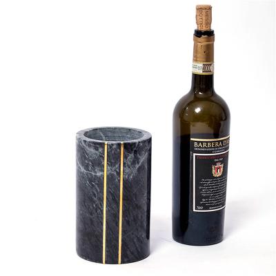 China Ice Bucket Wine Bottle Holder Marble Ice Bucket Rack Wine Stocked Empty Manufacturing Refrigerator for sale