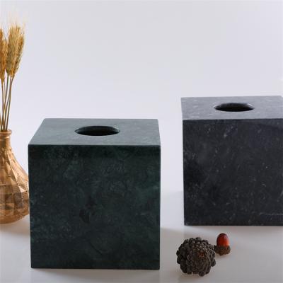 China Kitchen Eco-friendly Marble Style Ins Texture Tissue Paper Napkin Box Household Standing Single Toilet Paper Holder for sale