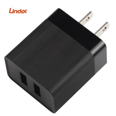 China Dual USB Plug Matt Finishing Fast Charger Adapter 5V 2.4A 12W USA Mobile Phone 2021 New Products for sale