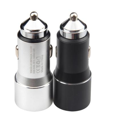 China New arrival 2 ports car phone charger qc30 usb car charger qc30 fast charge 3.0 palladium palladium 20w type c charger for sale