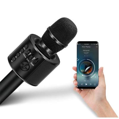 China Portable Handheld Mic Speaker Diaphragm x 1 Karaoke Microphone Radio Singing Machine For Birthday Gift for sale