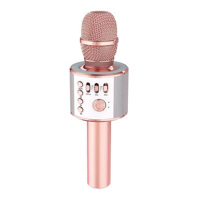 China Wholesale professional portable blue speaker karaoke blue tooth microphone child speaker Q37 studio wireless microphone for sale