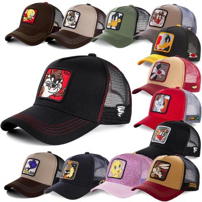 China Popular Summer COMMON Cartoon Embroidery Snapback Outdoor Sports Hat Trucker Hat Logo For Men for sale