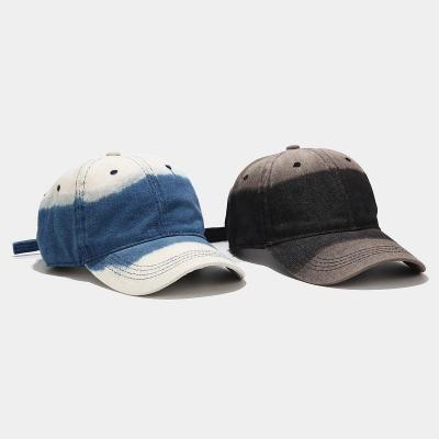 China New JOINT washed stitching denim personality street baseball cap men and women outdoor hip-hop sun hat for sale