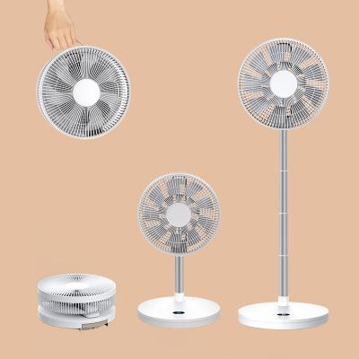 China Hotel Folding Fan Cooler Rechargeable Camping Fan Rechargeable Camping Battery Operated Fan for sale