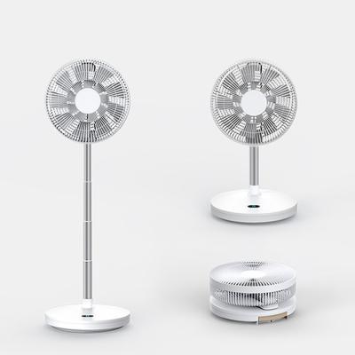 China Retractable and Oscillating Standing Rechargeable Fan with Remote Control Fan Foldable Rechargeable Portable Folding Stand Charging Fans for sale