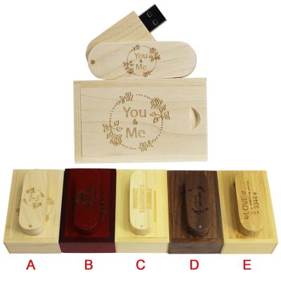 China Wooden usb flash drive 16gb wooden tornado USB 4GB pendrive 8GB 32GB 64GB with custom logo for sale