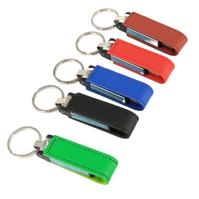 China Fashion Leather Usb Flash Drive 4GB 8GB 16GB 32GB Memory Card and Flash Readers 64GB Pendrives Gift U Disk for sale