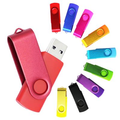 China Custom Metal Swivel USB Stick 2GB 4GB 8GB16GB 32GB 64GB USB Drive Flash Pen Drive U Disk Tornado Memorias USB for sale