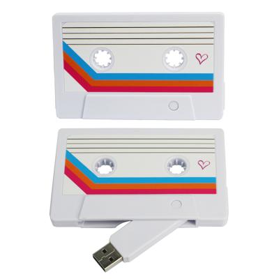 China Wholesale Plastic Cassette Recorder Memoria USB Flash Player 4GB 8GB 16GB 32GB 64GB 128GB With Custom Logo for sale