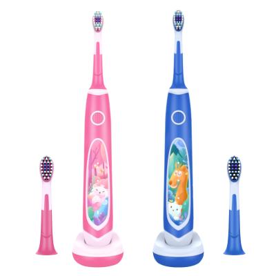 China Battery Powered Clean Brand Electric Toothbrush Green Dot Child Sonic Filling Electric Toothbrush For Child Hygiene for sale