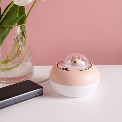 China 2021 Cute New Year's Gift Three Color Changes 300ml Humidifier Mini Usb Humidifier for sale