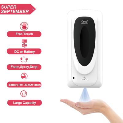 China Foam Automatic Soap Dispenser Shenzhen Fengjie Bathroom 1200ml Alcohol Foam Soap Dispenser for sale