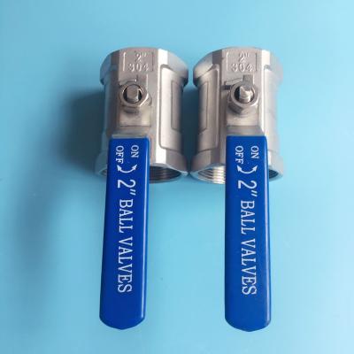 China General China Manufacturer Steel Blue Handle dn50 Female Thread Ball Valve for sale