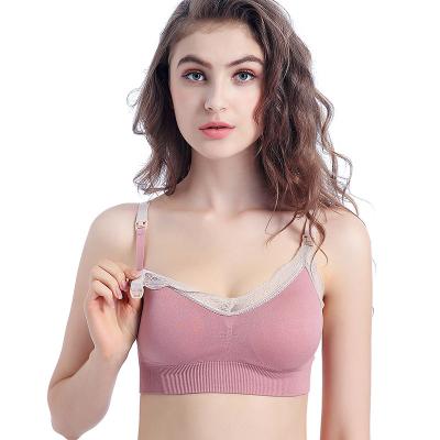 China Antibacterial Women Nursing Wireless Maternity Bra Breathable Nursing Pregnant Bras Clothes Sports for sale