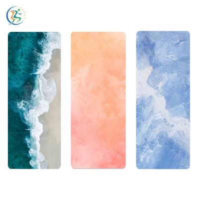 China Promotional Organic Rubber+PU OEM Yoga Mat Custom Design Eco Friendly Rubber PU Yoga Mat for sale