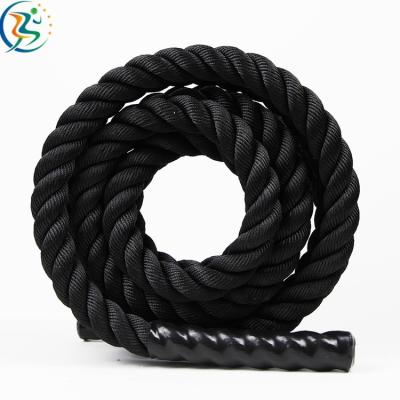 China 30ft Dacron Travel Workouts Weighted Poly Weighted Fitness Equipment Fitness Equipment Sale Jump Gym Blanket 50mm Power Training Battle Rope Wear for sale