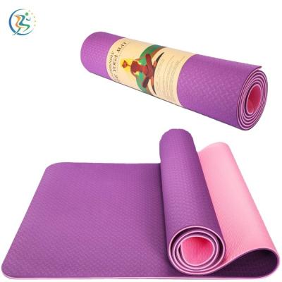 China yoga & 2020 sports acupressure strap namaste gold personalizado OEM non-slip purple grounding yoga mat for sale