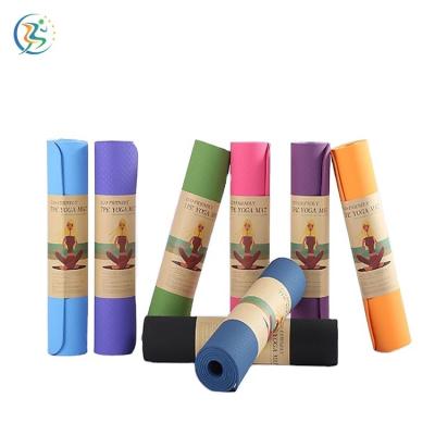 China yoga & sports folding 1 piece yoga mat extra thick gym bag factory eco alignment 1800mm for sale