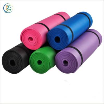 China Wholesale Non-Toxic Eco Friendly Rectangle Printed Yoga Mat OEM NBR Non-Toxic Yoga Mat Thick Foldable Yoga Lesson for sale