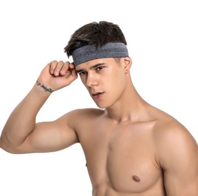 China Custom Polyester Anti-Slip Antiperspirant Jogging Sweat Band Sports Sweatband Headband For Women And Man for sale