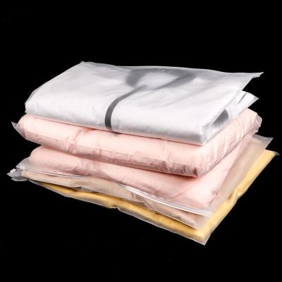 China Disposable Self Seal PE Plastic Bag Packaging Original Factory Made Recyclable Frosted LDPE Zipper Bags With Custom Logo for sale