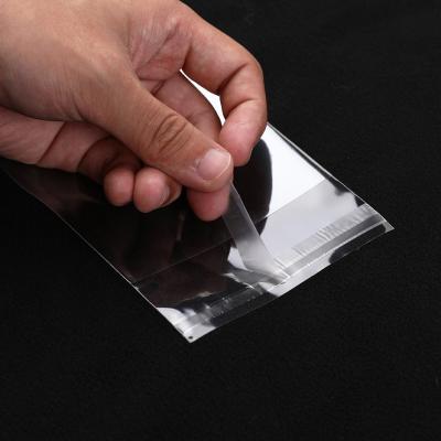 China Suzhou Disposable Manufacturer Supplies 11 X 27+4 Custom Transparent OPP Plastic Bags For Stock Contract Clear Self Adhesive Bag for sale