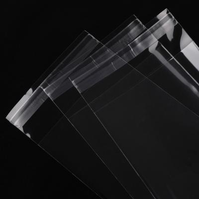 China Disposable Custom Resealable Transparent Self Sealing Plastic Self-Sealing OPP Plastic Clear Packing Bags for sale