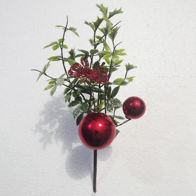 China Fashional Plant Artificial Christmas Bell Picks Floral Picks And Sticks With Small Ornaments For House Decor for sale