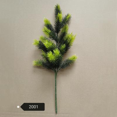 China Fashional Wholesale Artificial Cones Frosty Pines Branch Christmas Pine Selection Flower Decorations for sale