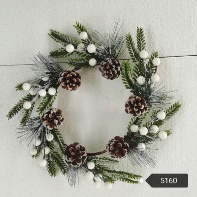 China Wholesale Fashional Christmas Nature Pine Cone Garland Decoration Pine Cone Garland Christmas Wreath for sale