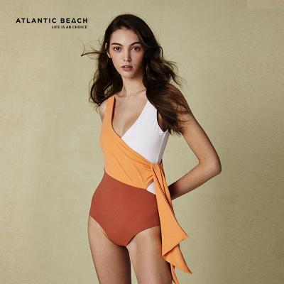 China 2020 Atlantic Beach Swimsuit Breathable For Women Beach Nylon One Piece Beautiful Girl Sexy Swimwear for sale