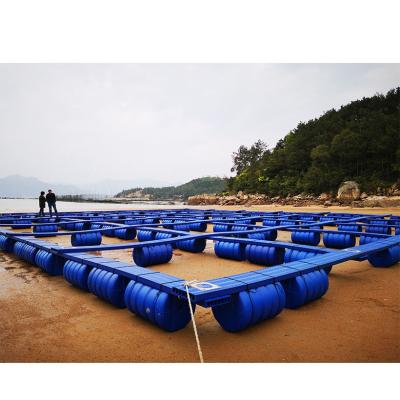 China Sea and Lake HDPE Fish Cage with HDPE Floating Dock for sale