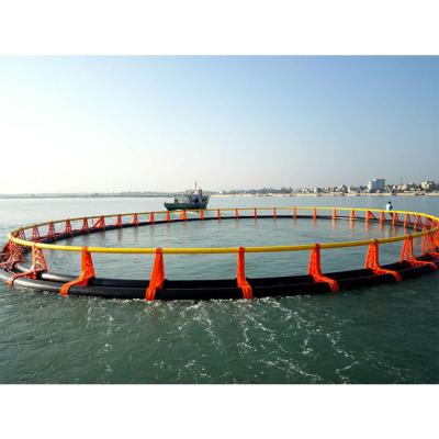 China Sea And Lake HDPE Floating Round PE Lake 60m Fishing Net Cage for sale