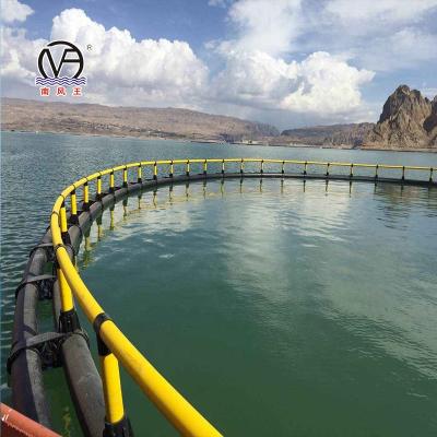 China Sea and Lake HDPE Floating Dongguan Aquaculture Round Cage Fish Farm Set for sale