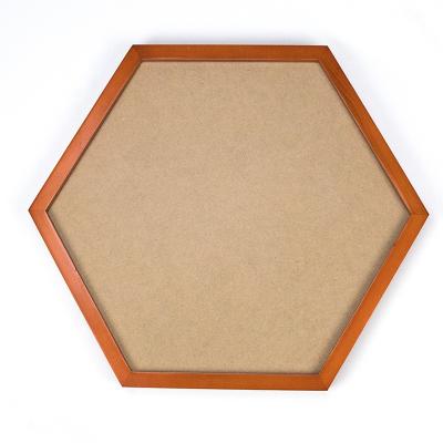 China Waterproof+ECO-Friendly HY Picture And Size Can Be Customized Hexagon Picture Frame Wall Art Solid Wood Decorative Painting for sale