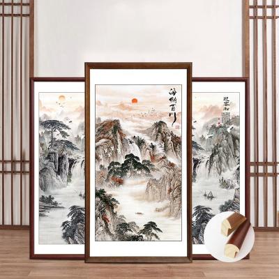 China Waterproof+ECO-Friendly WF2109001 New Zealand Pine Wood Frame Decorative Painting Canvas Landscape Painting Wall Art for sale