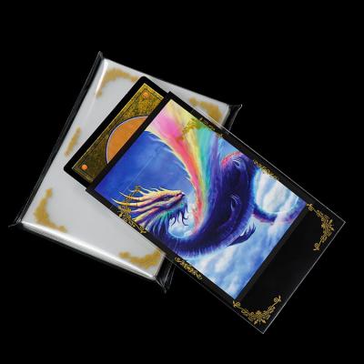 China BL00127 Frontier 69x94mm Durable Premium Custom Clear Gold Outer Trading Card MTG Sleeves,MTG Card Sleeves Protector for sale