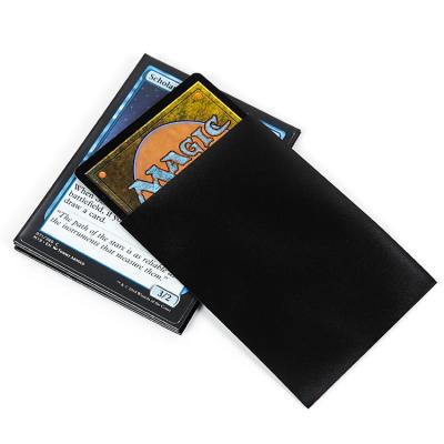 China Durable Hot Sale BL0085 Gaming Card Sleeves MTG Yugioh Card Protector , Custom Black Matte Card Sleeves for sale