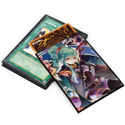 China New BL0029 Fashion Print Art Trading Premium Holographic Card Sleeve, Custom Anime Card Sleeves For Yugioh Card for sale