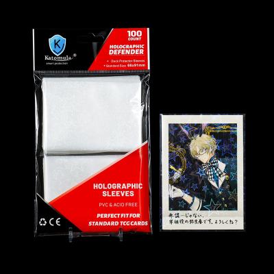 China Fashion Bl0012 new! ! Customizable 66x91mm Trading Card Sleeves Protector, Holographic Card Sleeves Precise Fit For MTG Pokemon for sale