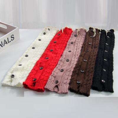 China Cotton / Bamboo Fiber Vintage Fashion Women Twisted Knitted Leg Warmers Sock for sale