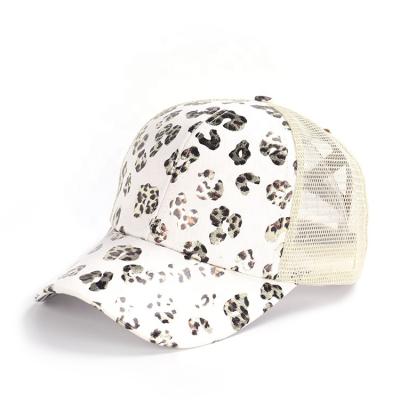 China Criss Cross Crisscross LOGO Pony Cap Distressed Messy Bun Multi Striped Tier Hats for sale