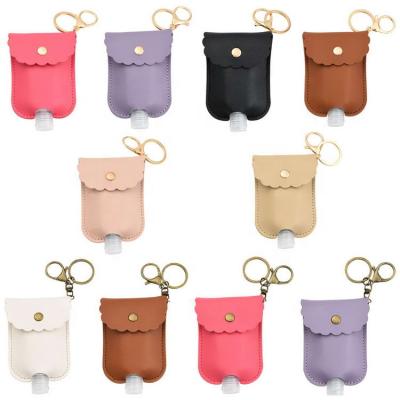 China China Hot Selling 30ml Mini Outdoor Portable Hand Sanitizer Bottle with Travel Dispenser Bottle Hand Sanitizer Head Chain Holder for sale