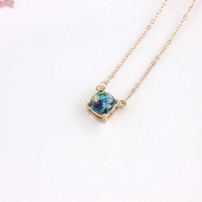 China Best China Low Price Cute Fashion Acetate Neckerchief Cushion Faceted Pendant Necklace for sale