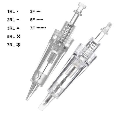 China Permanent Makeup 3rl Cartridge Cartridge Tattoo Needle Lips Tattoo Needle Permanent Disposable Cartridge Tattoo Needles for sale