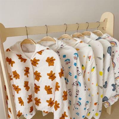 China Sustainable Soft Bamboo Hooded 100% Cotton Baby Bath Towels Custom Design Babies Towels for sale