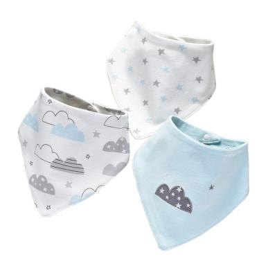 China Portable Organic Super Absorbent Drool Bibs Bandana Drool Baby Bibs Organic Cotton Baby Bibs For Infant for sale